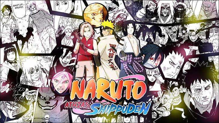 อะนิเมะ, Naruto, Gaara (Naruto), Hinata Hyūga, Itachi Uchiha, Jiraiya (Naruto), Kabuto Yakushi, Kyūbi (Naruto), Minato Namikaze, Naruto Uzumaki, Obito Uchiha, Sakura Haruno, Sasuke Uchiha, Shikamaru Nara, Tsunade (Naruto), วอลล์เปเปอร์ HD