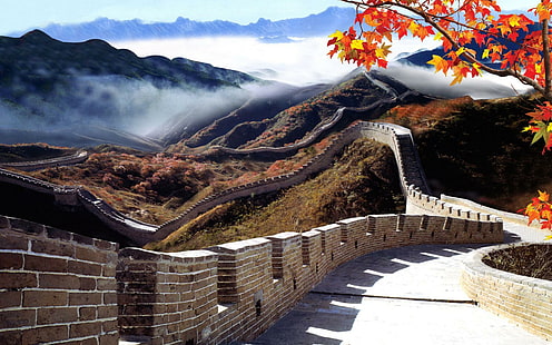 arquitetura, china, naturaleza, HD papel de parede HD wallpaper