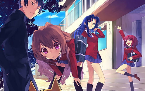 Toradora !, Aisaka Taiga, Kawashima Ami, HD-Hintergrundbild HD wallpaper