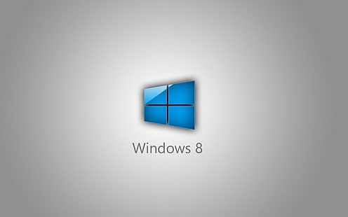 decorazioni murali bianche e blu, Windows 8, Microsoft Windows, Microsoft, semplice, sistema operativo, Sfondo HD HD wallpaper