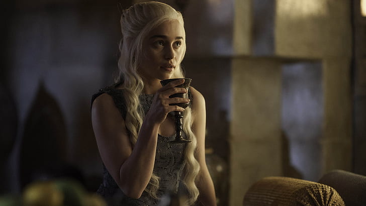 Emilia Clarke, Game of Thrones, 4K, Daenerys Targaryen, HD tapet
