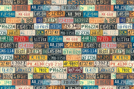Man Made, License Plate, License, Number, Plate, HD wallpaper HD wallpaper
