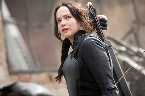 Jennifer Lawrence, Jennifer Lawrence, Katniss, The Hunger Games: Mockingjay, HD tapet HD wallpaper