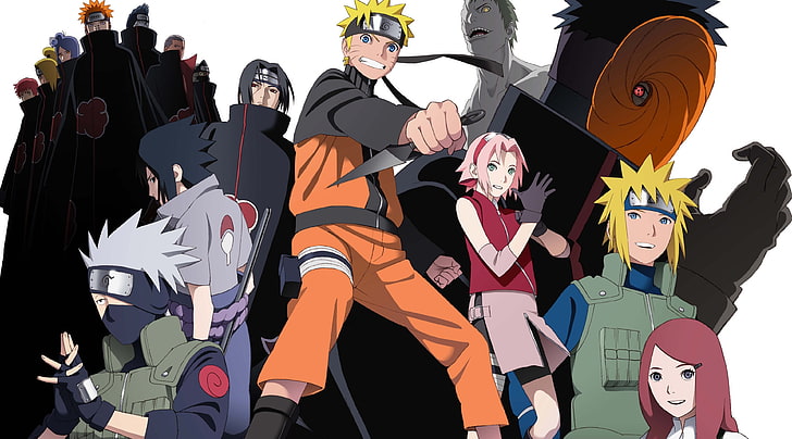 Naruto - Road To Ninja, Naruto Personagens ilustração, Artístico, Anime, naruto, estrada para ninja, HD papel de parede