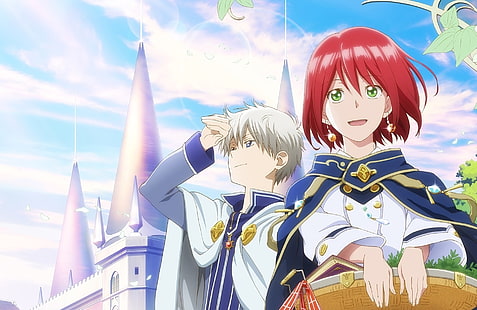 Anime, Snow White with the Red Hair, Akagami no Shirayuki-hime, Shirayuki (Snow White With The Red Hair), Zen Wistalia Clarines, HD wallpaper HD wallpaper