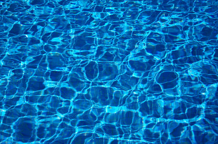 синьо, отражения, роялти, басейн, вода, HD тапет