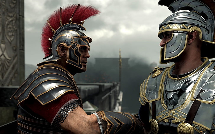 dua poster film gladiator, ryse son of rome, marius titus umum, prajurit, legionnaires, roma, crytek, studio game microsoft, Wallpaper HD
