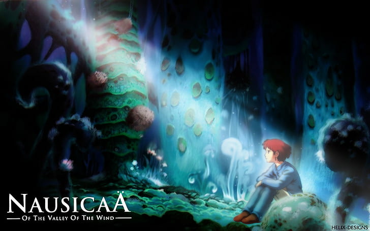 Nausicaa of the Valley of the Wind, text, anime, watermarked, HD wallpaper
