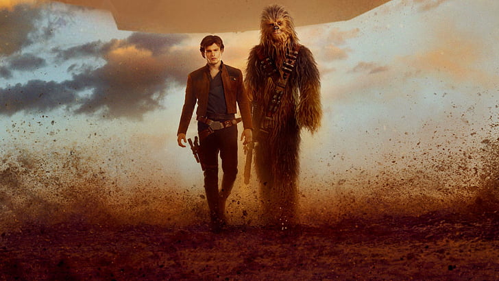 Star Wars, Solo: A Star Wars Story, Alden Ehrenreich, Chewbacca, Han Solo, HD wallpaper