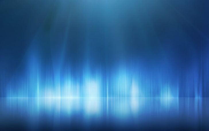blue frequency wave wallpaper, line, shine, shape, HD wallpaper