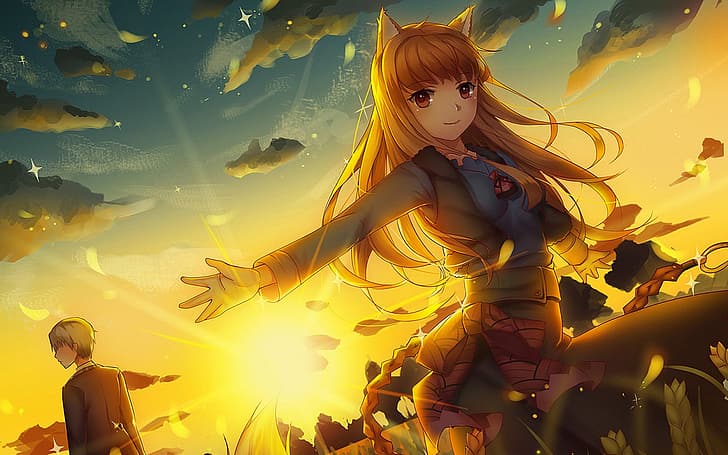 Lobo, Spice and Wolf, Holo (Spice and Wolf), Lawrence Kraft, HD wallpaper