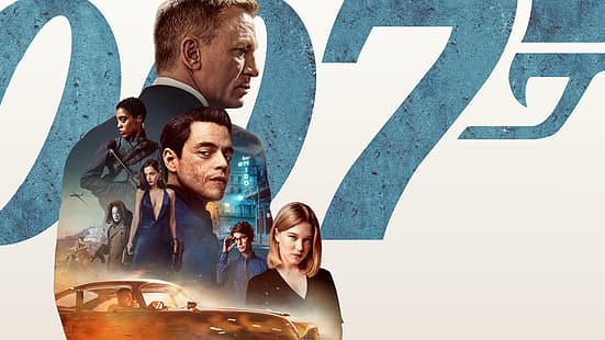 ผู้ชาย, James Bond, Daniel Craig, Lea Seydoux, Rami Malek, 007, No Time To Die, Not time to die, วอลล์เปเปอร์ HD HD wallpaper