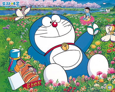 Doraemon duvar kağıdı, Anime, Doraemon, HD masaüstü duvar kağıdı HD wallpaper