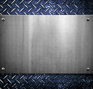 сива плоча от неръждаема стомана, метал, текстура, син, фон, желязо, ръжда, разни, изгризани, HD тапет HD wallpaper