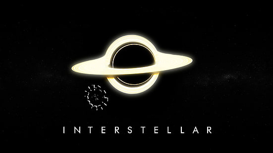 Logo interstellaire, espace, film, art, affiche, vaisseau spatial, Interstellar, Nolan, Fond d'écran HD HD wallpaper