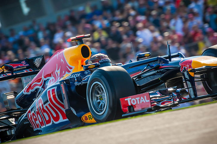 USA, Formula 1, Red Bull, Vettel, Champion, HD wallpaper