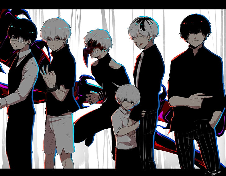 white haired male fictional character wallpaper, Anime, Tokyo Ghoul, Ken Kaneki, HD wallpaper