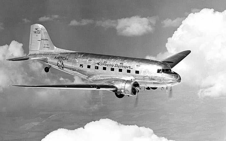 Pesawat terbang, Douglas DC-3, Wallpaper HD