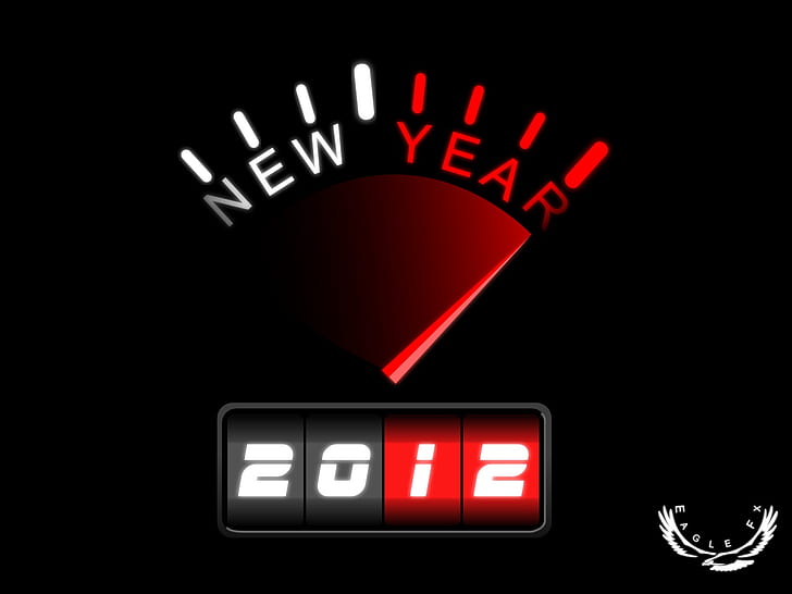 New year of 2012, New, Year, 2012, HD wallpaper