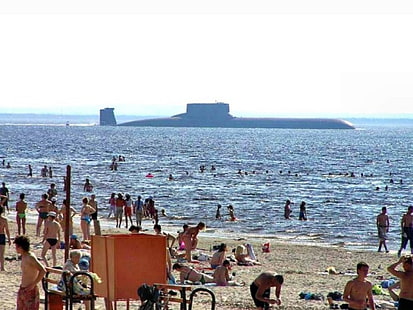 подводная лодка, пляж, военный, транспорт, HD обои HD wallpaper