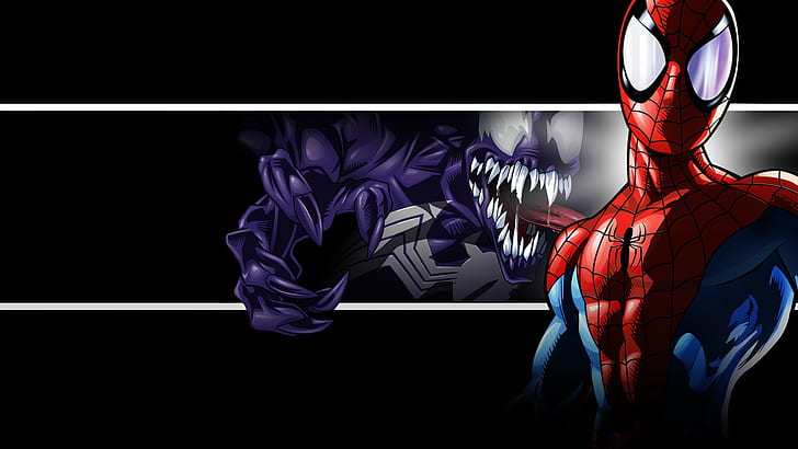man, spider, Spidey, Ultimate Spider, venom, HD wallpaper