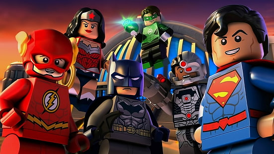 lego dc comics superbohaterowie Justice League kosmiczne starcie, Tapety HD HD wallpaper