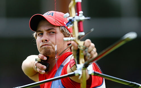Brady Ellison, london, athlete, 2012, archery, HD wallpaper HD wallpaper
