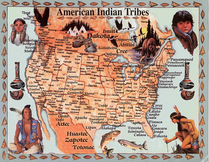 amerikansk, indisk, infödd, västerländsk, HD tapet