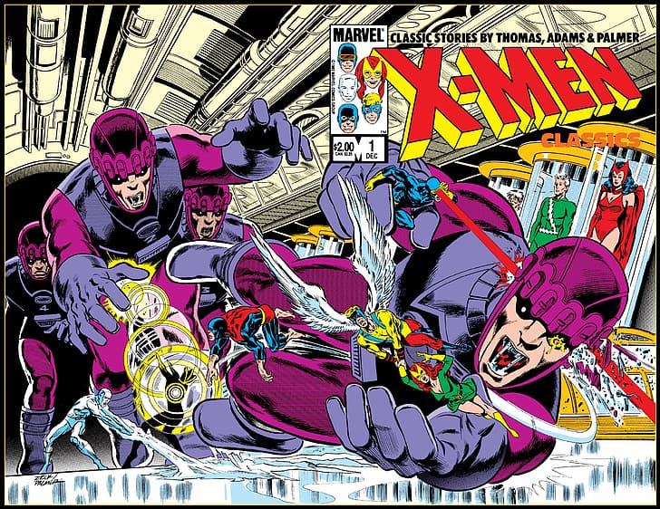 comics, X-Men, Sentinel, Iceman, Havok, Angel (Marvel Comics), Cyclops, HD wallpaper