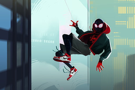 Кино, Человек-паук: В стихах-пауках, Marvel Comics, Майлз Моралес, Человек-паук, HD обои HD wallpaper