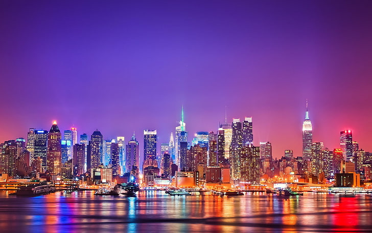 Edificio de gran altura, paisaje urbano, ciudad de Nueva York, Fondo de pantalla HD