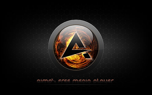 música, reproductor, icono, logotipo, AIMP3, AIMP, Fondo de pantalla HD HD wallpaper