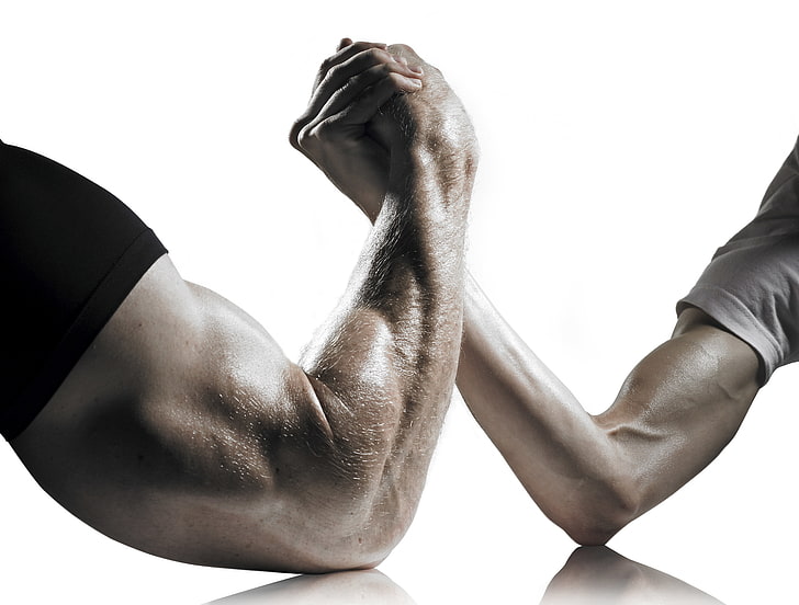 arte de vetor de braço de ferro, músculo, poder, braços, bíceps, HD papel de parede