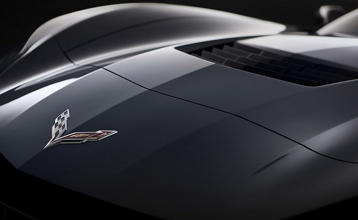 2014 Chevrolet Corvette Stingray Hood, black Chevrolet Corvette coupe, Cars, Chevrolet, Hood, Corvette, Stingray, 2014, HD wallpaper