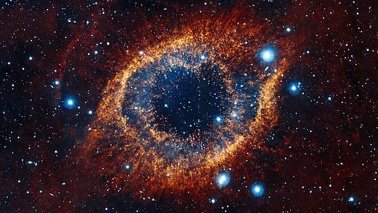 rote, blaue und schwarze Galaxie, Nebel, Raum, Sterne, Galaxie, Raumkunst, HD-Hintergrundbild HD wallpaper