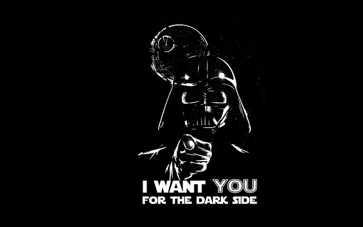 Star Wars Darth Vader i want you digital wallpaper, Star Wars, Darth Vader, Deathstar, HD wallpaper
