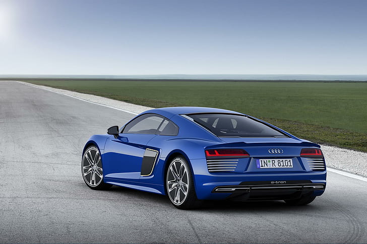 Audi R8 e-tron, audi r8 e tron ​​2015, автомобил, HD тапет