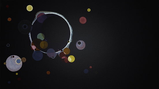 abstrakt, Avantgarde, schwarz, Minimalismus, Wassily Kandinsky, HD-Hintergrundbild HD wallpaper