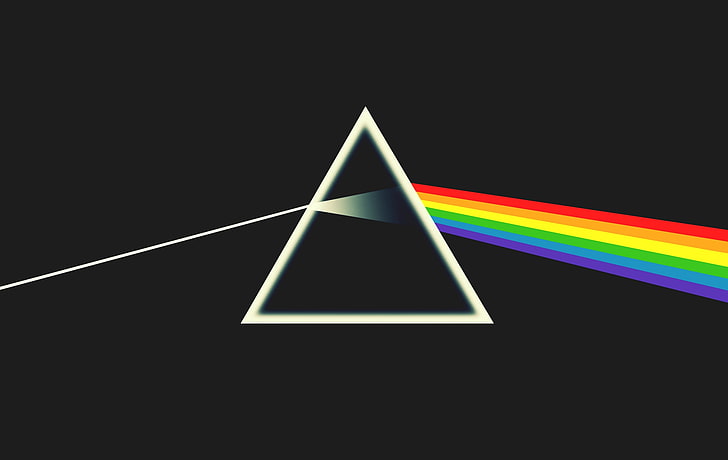 قوس قزح الوردي فلويد المنشور الجانب المظلم من ألبوم القمر يغطي 1900x1200 Space Moons HD Art ، Pink Floyd ، المنشور، خلفية HD