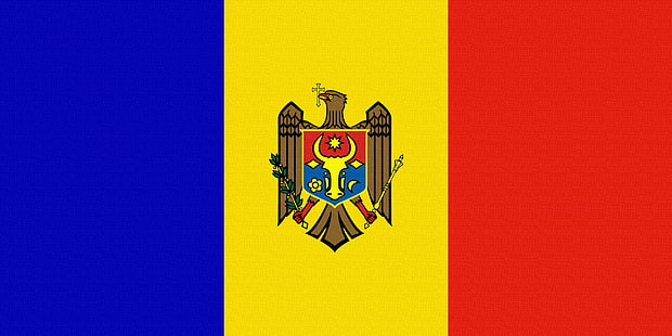 Bendera Moldova, Bendera, Lambang, Moldova, Wallpaper HD HD wallpaper