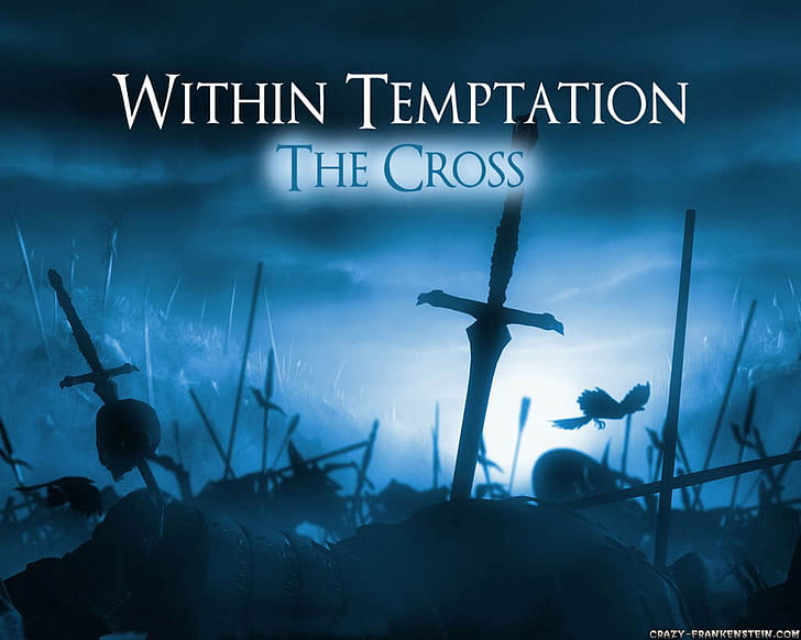 Within Temptation HD, within temptation the cross text, music, temptation, within, HD wallpaper