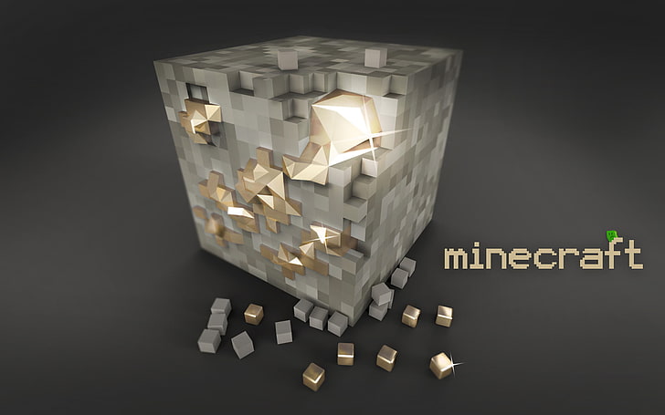 Minecraft илюстрация, кубчета, minecraft, единица, HD тапет