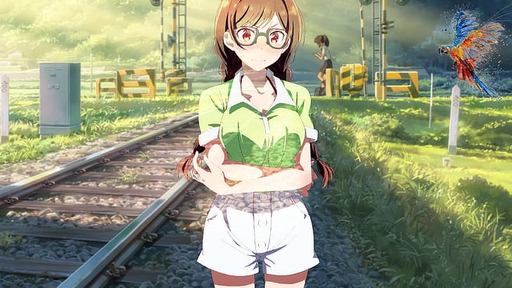 Kanojo, Okarishimasu (Rent-a-Girlfriend), Anime-Mädchen, Kimi no Na Wa, Bild-in-Bild, HD-Hintergrundbild