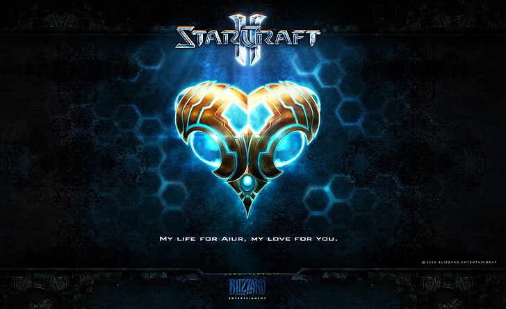 Protoss Valentine, StarCraft 2 wallpaper, Games, Starcraft, starcraft 2, artwork, protoss, valentine, protoss valentine, valentine's day, HD wallpaper