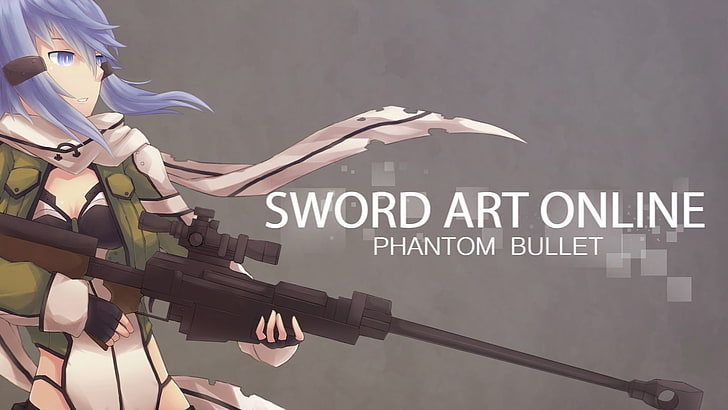 Sword Art Online Phantom Bullet тапет, Sword Art Online, снайперска пушка, Phantom Bullet, HD тапет