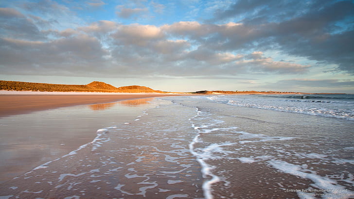 Embleton Bay, Northumberland, England, Beaches, HD wallpaper
