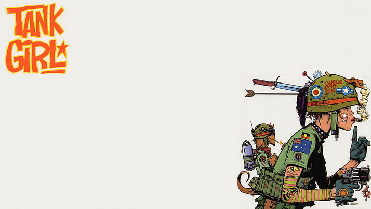 Tank Girl illustration art, comics, Tank Girl, HD wallpaper