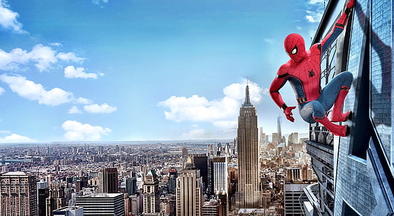 Spiderman Homecoming, fond d'écran Spider-Man, films, Spider-Man, 2017, retour à la maison, Fond d'écran HD HD wallpaper