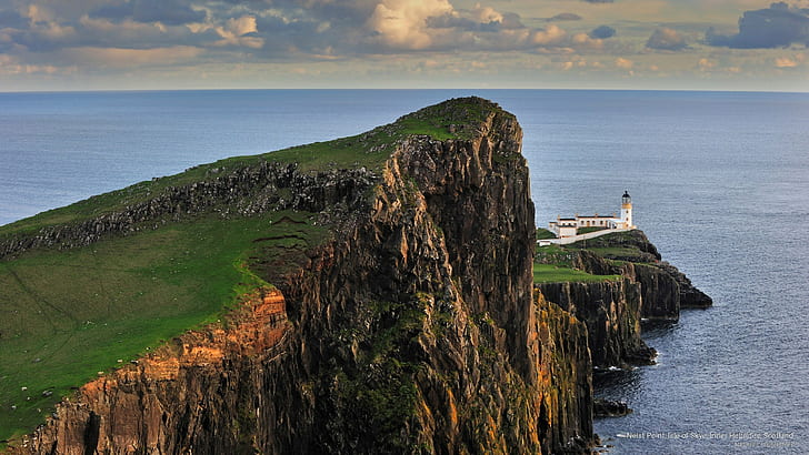 Neist Point, Isle of Skye, Hebrydy Wewnętrzne, Szkocja, Architektura, Tapety HD