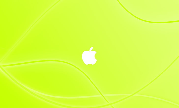 Pulso verde, logotipo de Apple, computadoras, Mac, Apple, verde, fondo, logotipo, simple, minimalismo, logotipo de Apple, MacBook Pro, Fondo de pantalla HD